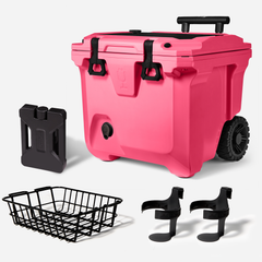 Br Tank 35-Quart Ultimate Day Trip Cooler Bundle | Neon Pink