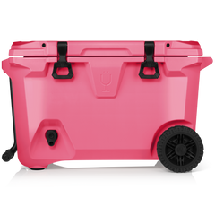 Br Tank 55-Quart Rolling Cooler | Neon Pink