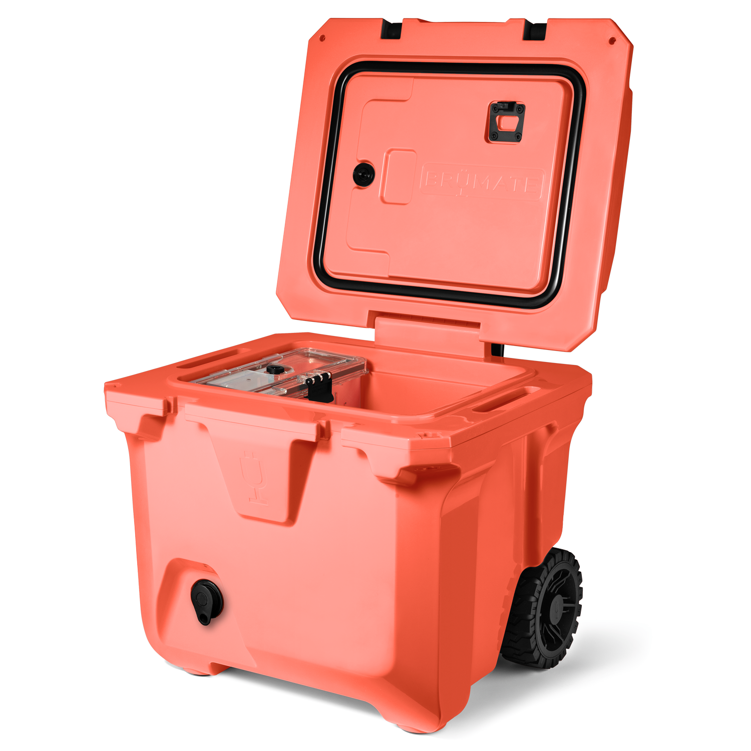 Br Tank 35-Quart Rolling Cooler | Papaya