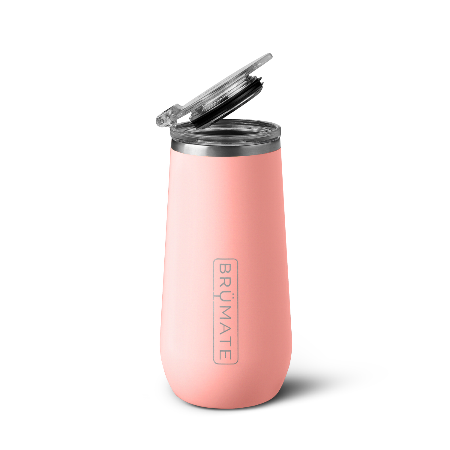 Champagne Flute | Glitter Rose Gold | 12oz